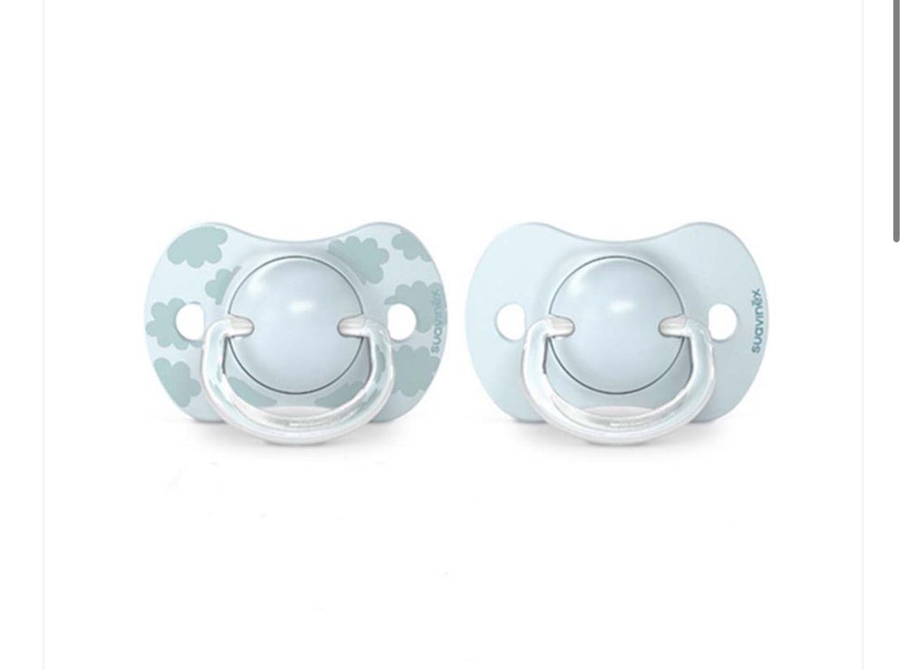Suavinex Dreams silikon emzik 0-6 oy Moviy 2 dona