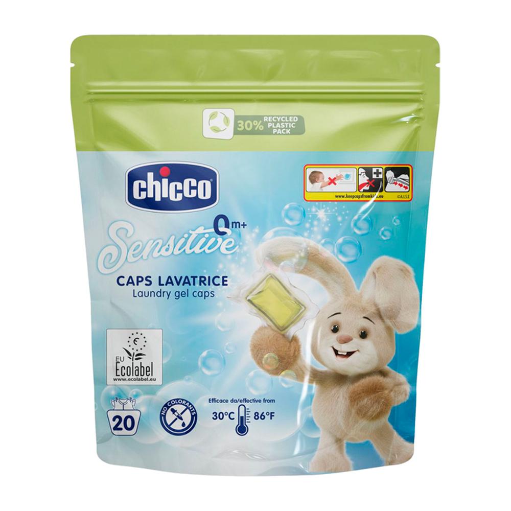 Chicco bolalar kiyimlari uchun kir yuvish kapsulalari 0m+, 20 dona