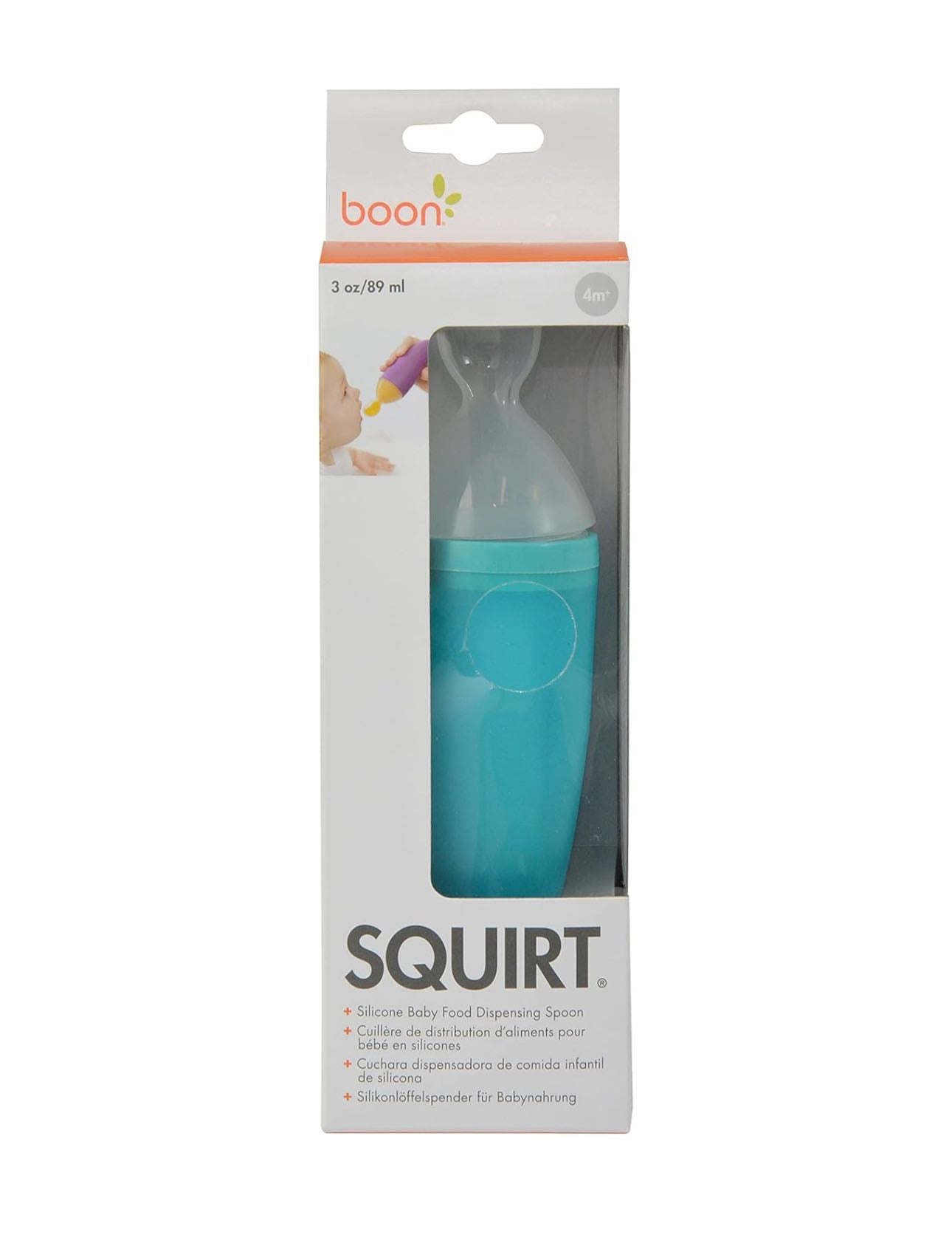 Ложка-дозатор Boon Squirt силиконовая синяя для прикорма