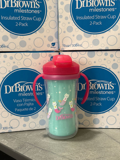 Dr. Brown's Milestones naychali stakan 300 ml, 12 oy+, yashil
