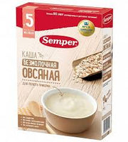 Каша Semper безмолочная овсяная 5м+ 180 гр