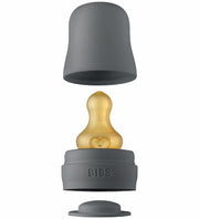 Набор аксессуаров BIBS Bottle Kit латексная соска серый для бутылочки