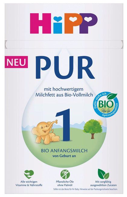 HiPP 1 PURE молочная смесь 300 г, с рождения, без пальмового масла