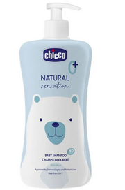 Ko'z achitmaydigan shampun Chicco Natural Sensation 0 oy+, 500 ml