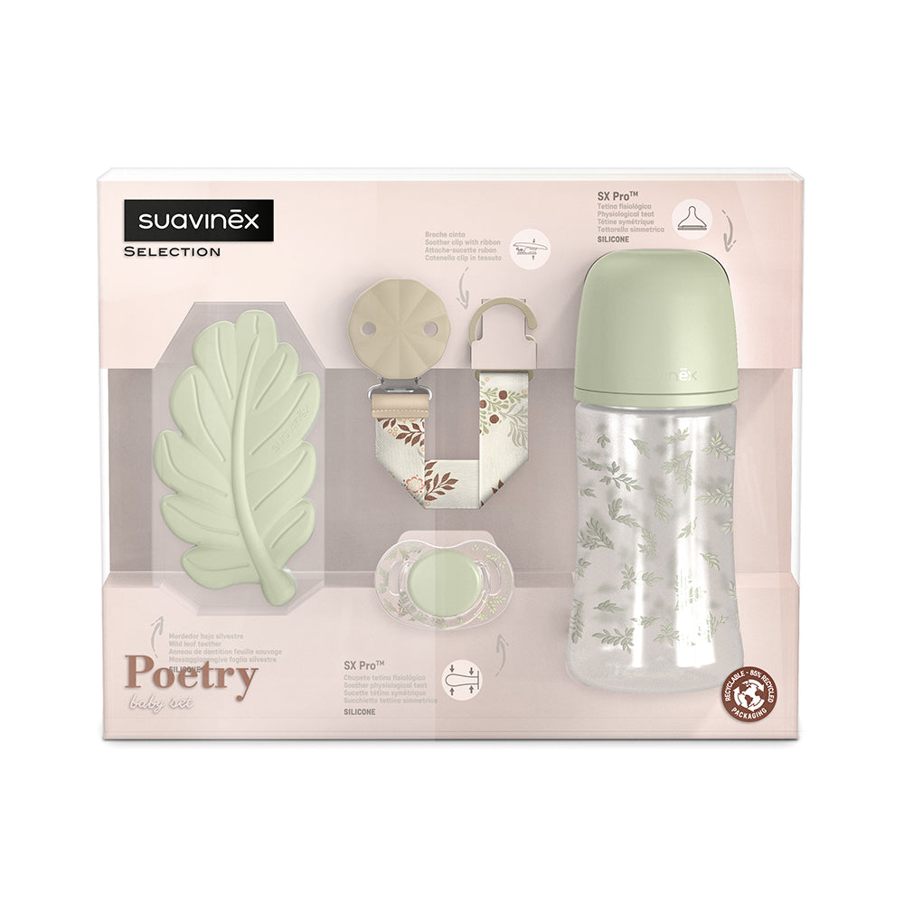 Подарочный набор Suavinex Poetry, зеленый
