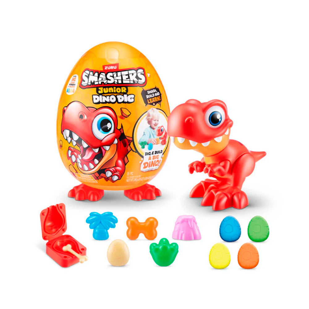 Smashers Junior Dino Large Egg ZURU, 18+ сюрпризов, тесто