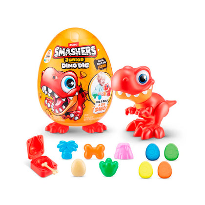 Smashers Junior Dino Large Egg ZURU, 18+ syurpriz, xamir