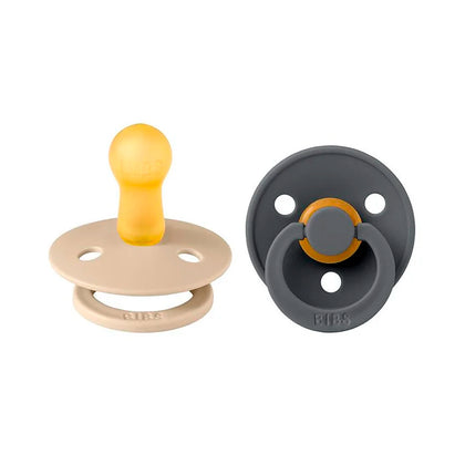BIBS Colour lateks pustishka 2-o'lcham Vanilla/Iron, 1 dona