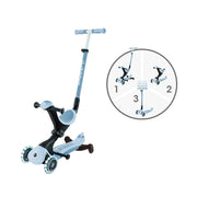Самокат Globber Go Delux Lights Ecologic 360 Blueberry 3-в-1