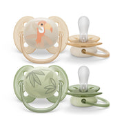 Соска-пустышка Philips Avent Ultra Soft для мальчиков 6-18 месяцев 2 шт
