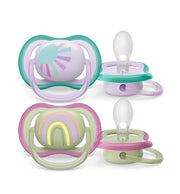 Соска-пустышка Philips Avent Ultra Air для девочек 0-6 месяцев