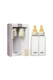 Бутылочка BIBS Round Ivory 270 мл латексная соска Medium Flow
