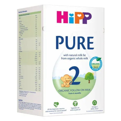 HiPP 2 PURE молочная смесь 800 г, с 6 месяцев, без пальмового масла