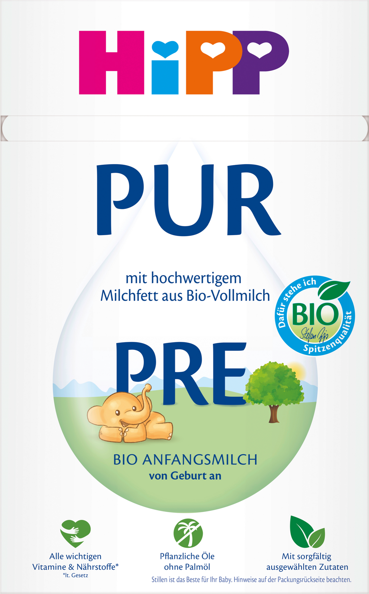HiPP PRE PUR молочная смесь 500 г, с рождения, без пальмового масла