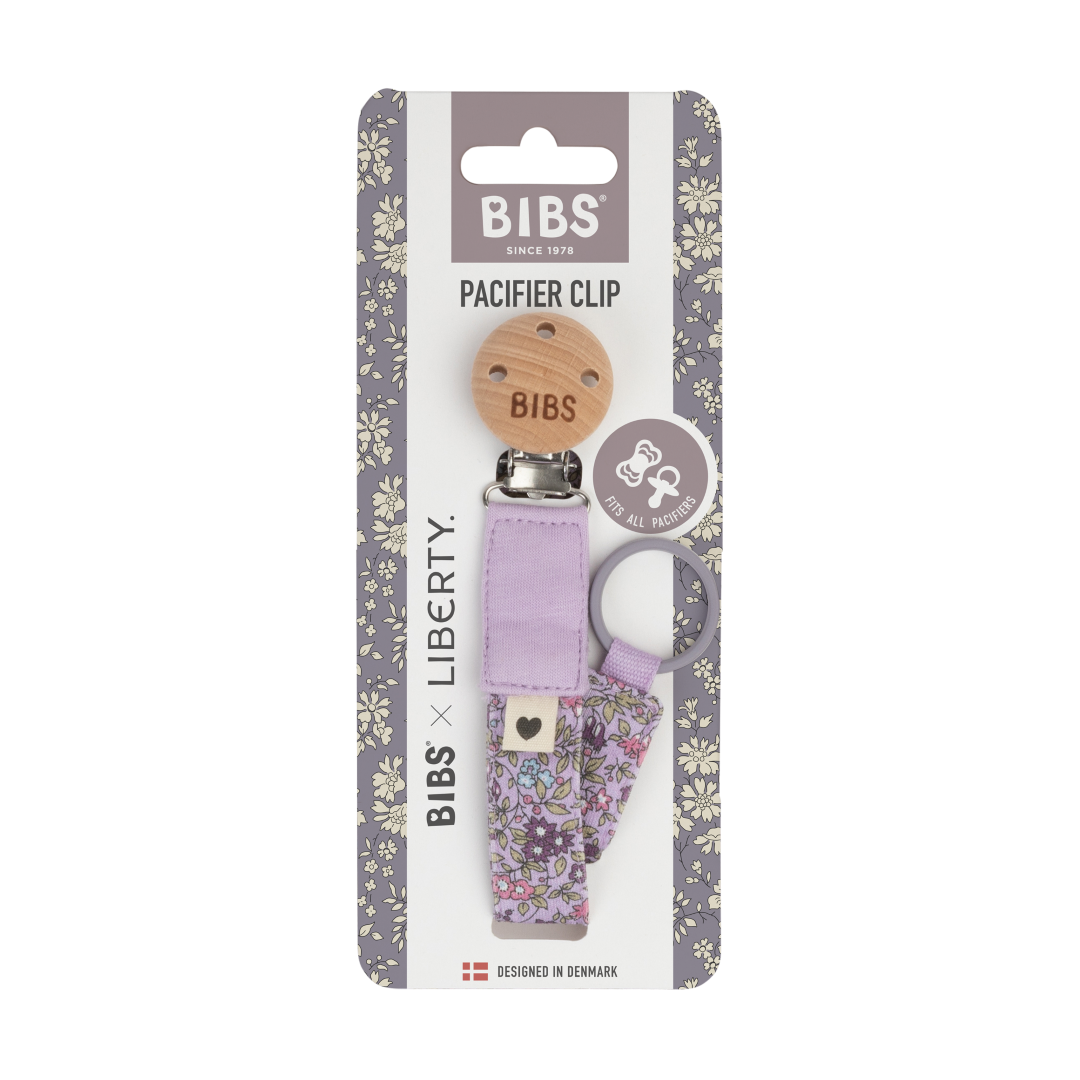 Держатель для пустышки BIBS x Liberty Chamomile Lawn фиолетовое небо