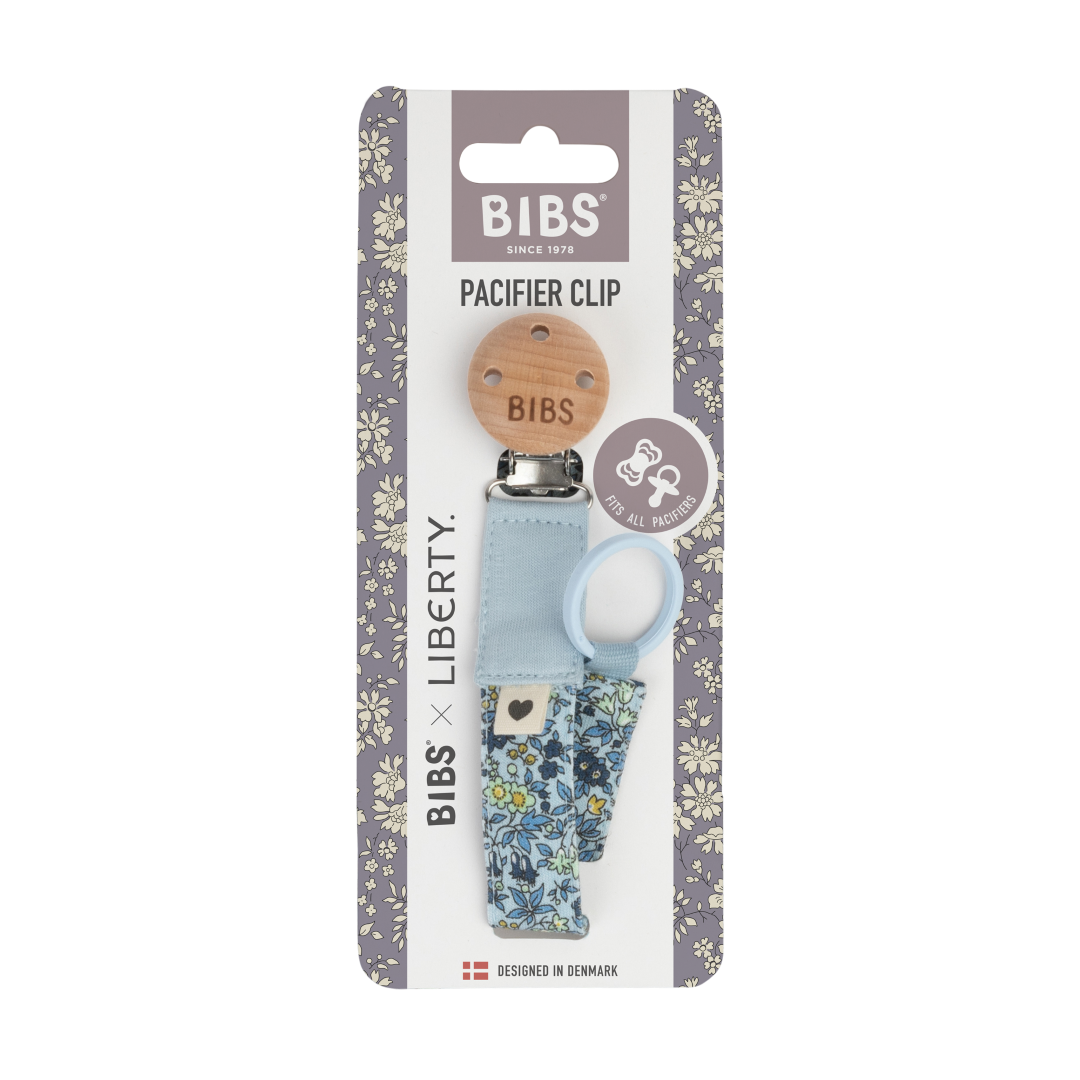 Держатель для пустышки BIBS x Liberty Chamomile Lawn голубой
