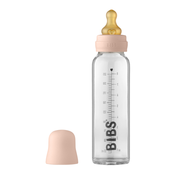 BIBS Round бутылочка Blush 270 мл латексная соска Medium Flow