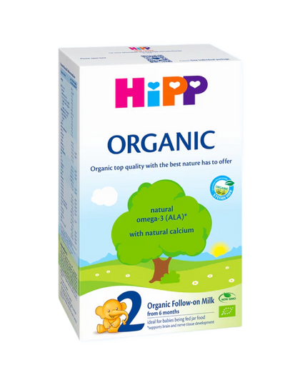 Молочная смесь HiPP Organic 2, 800 г, для 6–12 месяцев