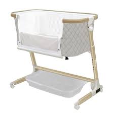 Приставная кроватка Carrello Prima электронная укачивание cloud grey