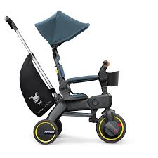 Детский трехколесный велосипед Doona Liki S5 Ocean синий 10-36 месяцев