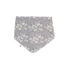 Бандана-слюнявчик BIBS x Liberty Fossil Grey узор Capel