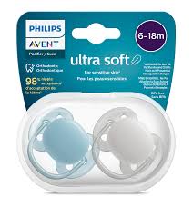 Пустышка Philips Avent Ultra Soft 6-18 месяцев мальчик силикон 2 шт