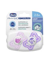 Пустышка Chicco Physio Forma Light силиконовая для девочек 2-6 месяцев 2 шт