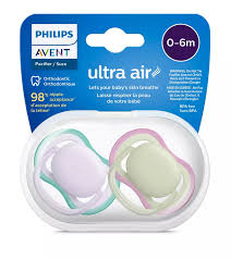 Пустышка Philips Avent Ultra Air силиконовая ортодонтическая 0-6 месяцев