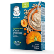 Каша Gerber овсяная тыква-абрикос, от 4 мес, 180 г