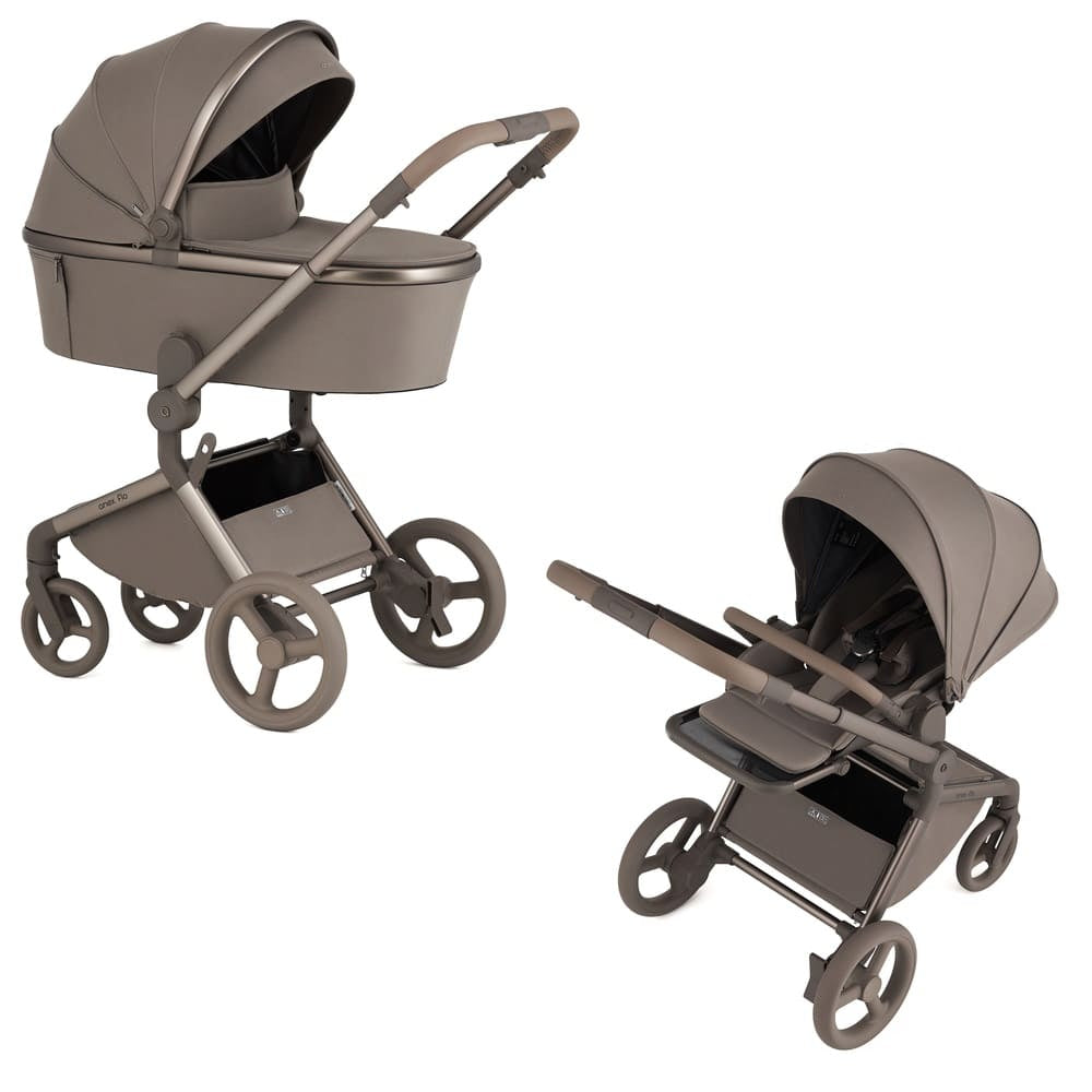 Коляска Anex Flo Yuki 2в1 люлька и прогулочный блок бежевый