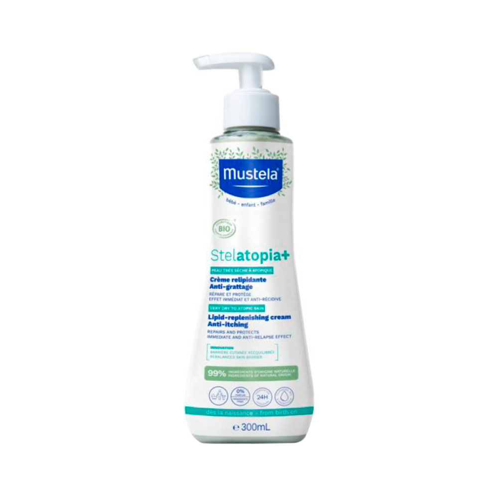 Mustela Stelatopia kremi chaqaloqlarning quruq va atopik terisi uchun 300 ml