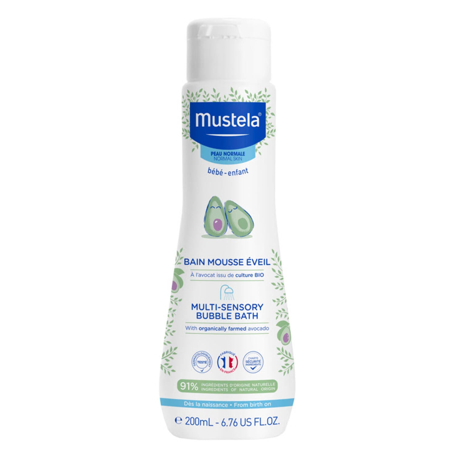 Mustela мультисенсорная пена для ванны