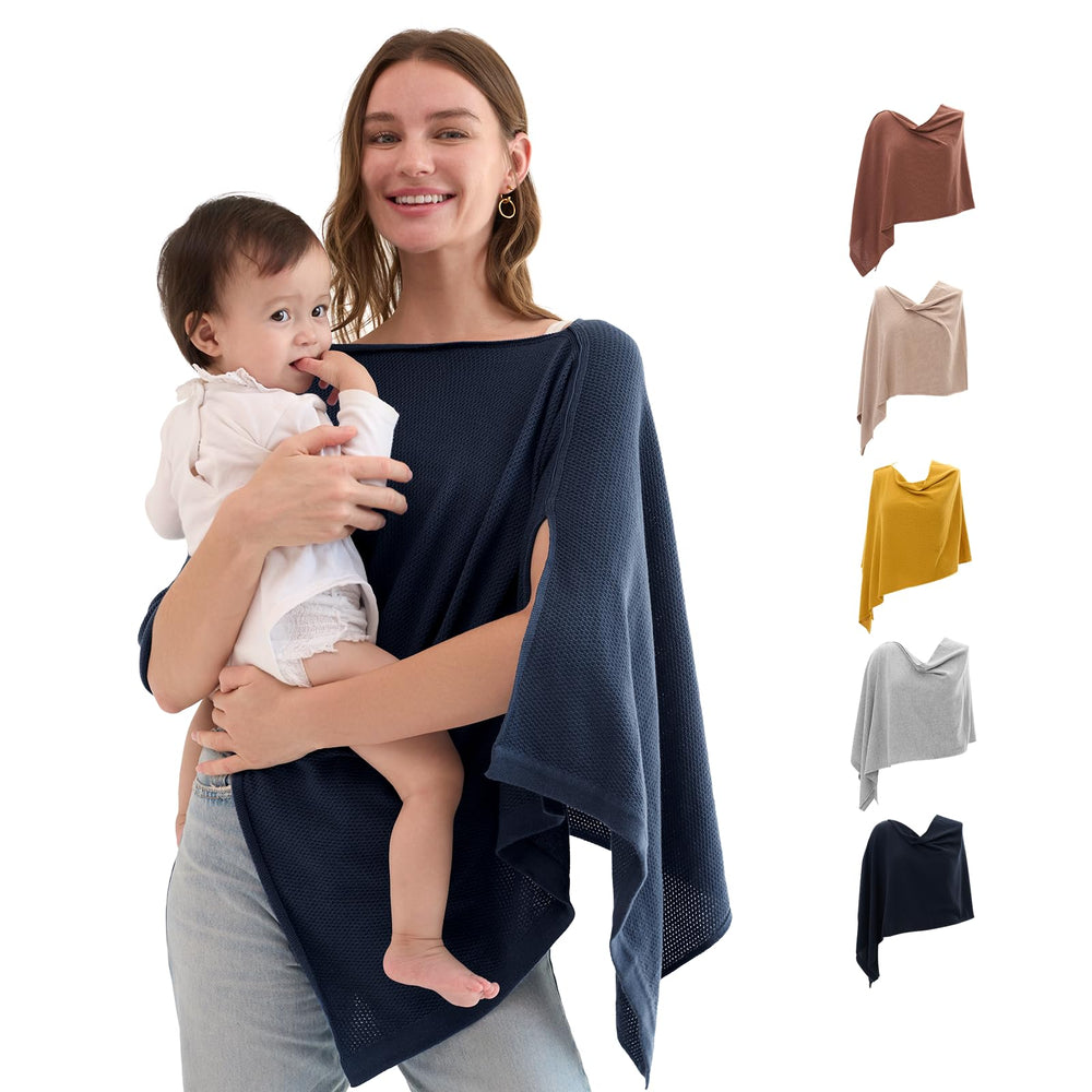 Emizish uchun yopinchiq Momcozy Rose Taupe, nafas oluvchi, ko'p funksiyali