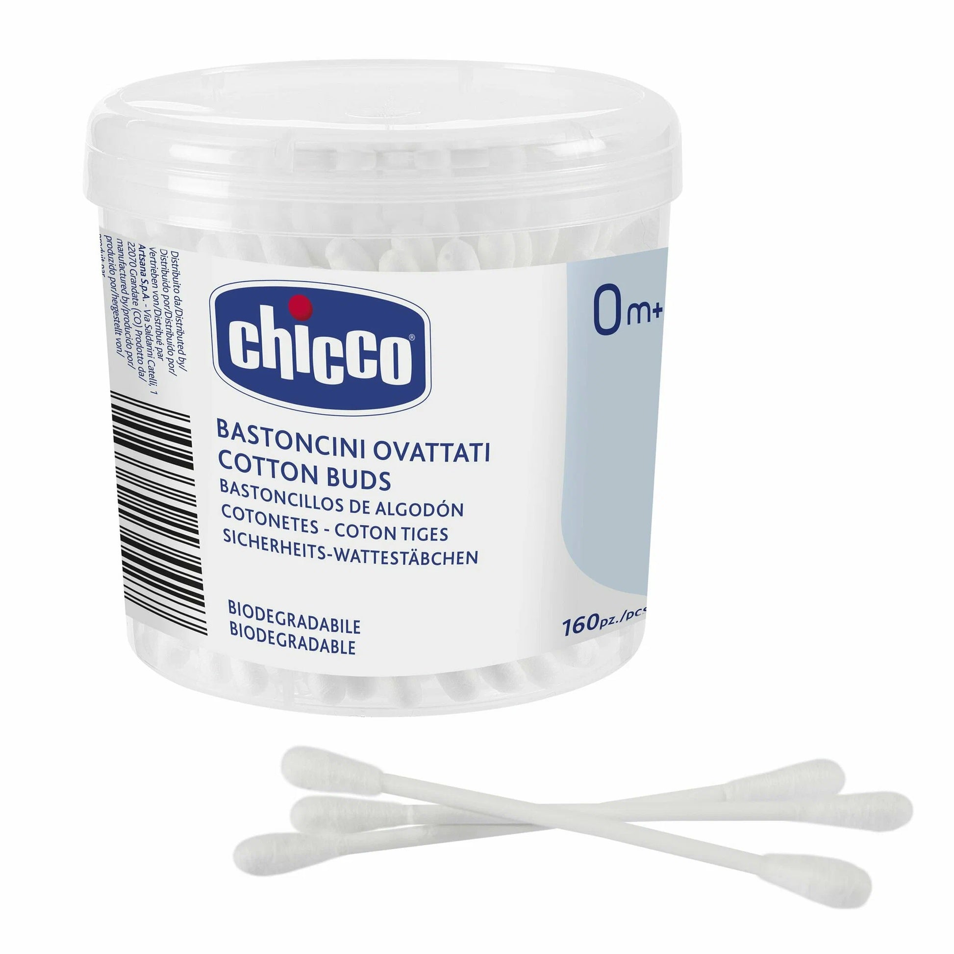 Ватные палочки Chicco Baby Moments, 160 шт
