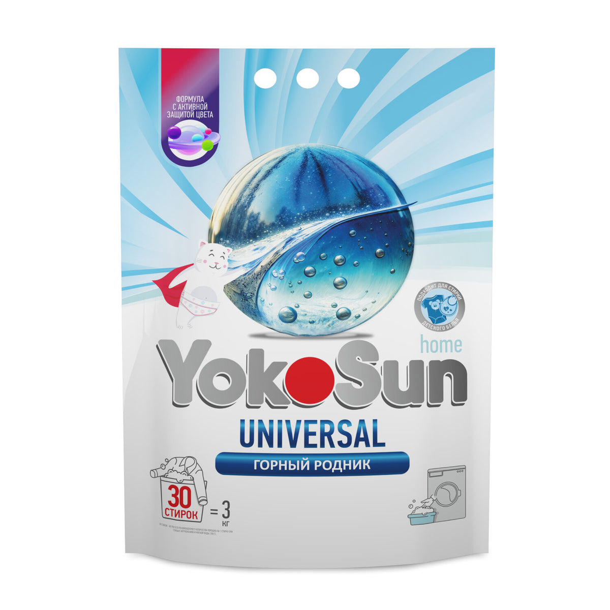 Стиральный порошок YokoSun универсальный, 3 кг