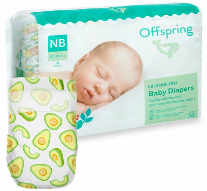 Подгузники Offspring Fashion NB для новорожденных, 2-4 кг, 56 шт