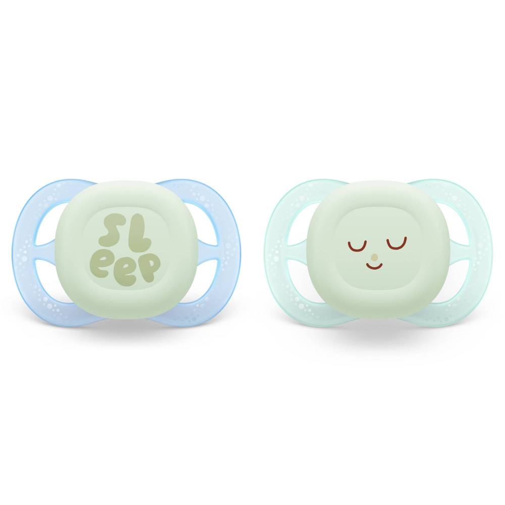 Соска-пустышка Philips Avent UltraStart Night светится 0-2 мес. 2 шт.