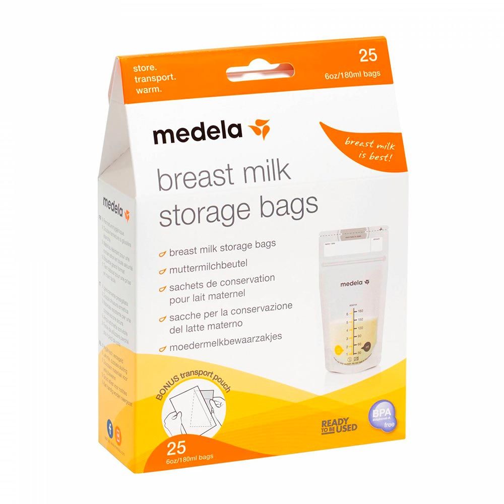 Пакеты Medela для хранения молока 25 шт стерильные герметичные