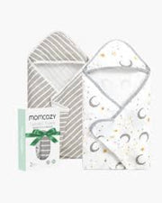 Полотенце с капюшоном Momcozy Starry Sky для новорождённых (2 шт)