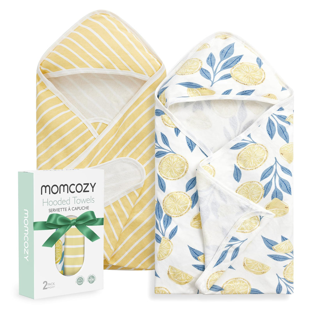 Kapishonli sochiq Momcozy Ocean Whimsy yangi tug'ilgan chaqaloqlar uchun, 76x76 sm
