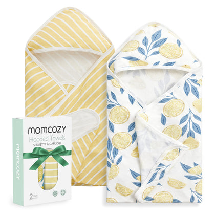 Полотенце с капюшоном Momcozy Ocean Whimsy для новорожденных, 76x76 см