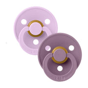 Пустышка BIBS Colour латексная, размер 2 (6–18 мес), 2 шт., Violet Sky/Mauve