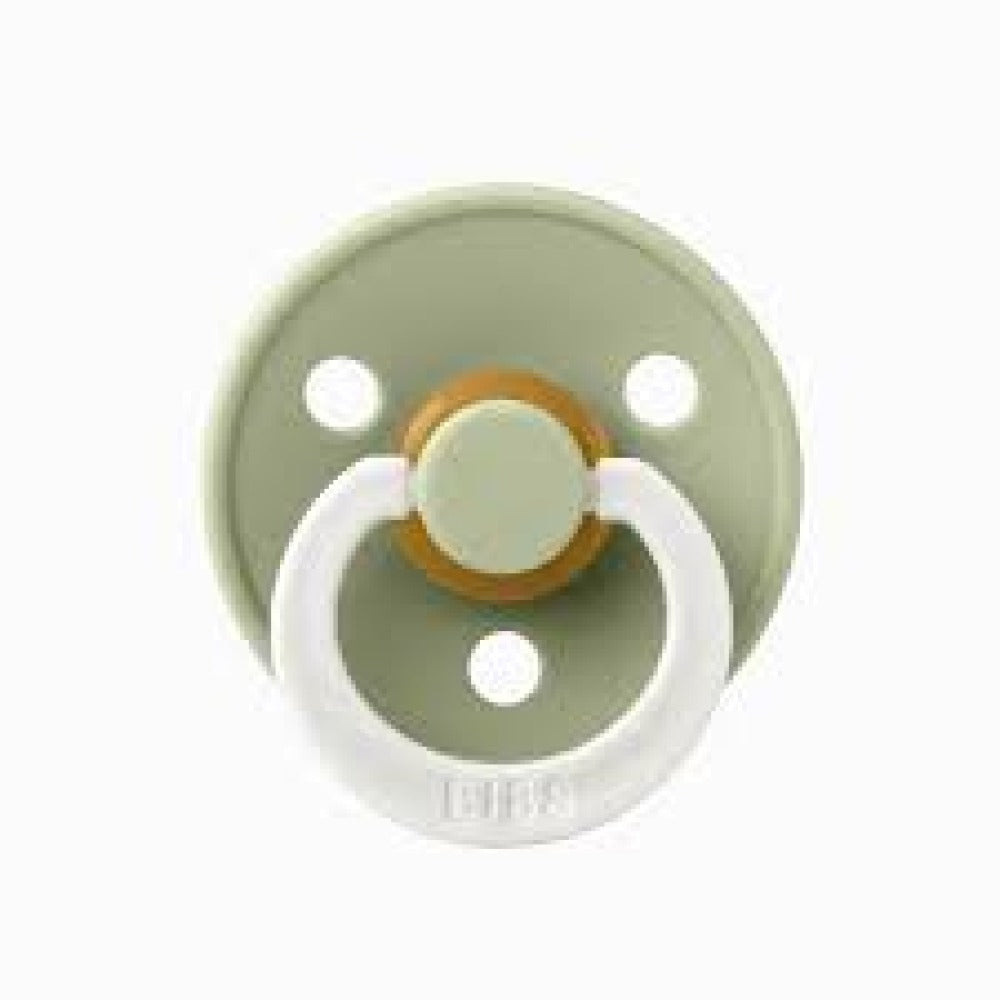 Пустышка BIBS Colour Glow Sage латекс светящаяся 6-18 месяцев размер 2