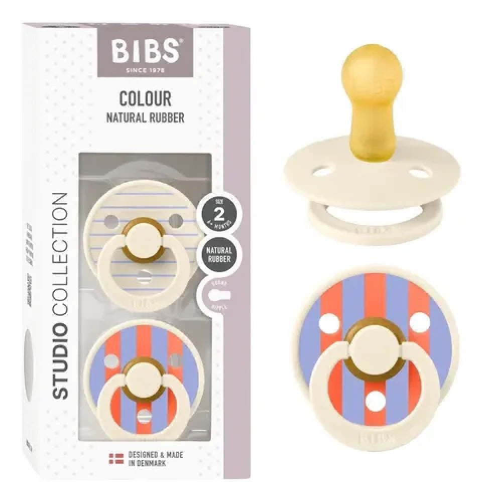 BIBS Studio Colour lateks so'rg'ich, dumaloq, 6-18 oy, 2 dona