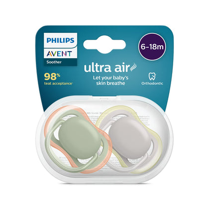 Пустышка Philips Avent Ultra-Air 6-18 месяцев 2 шт