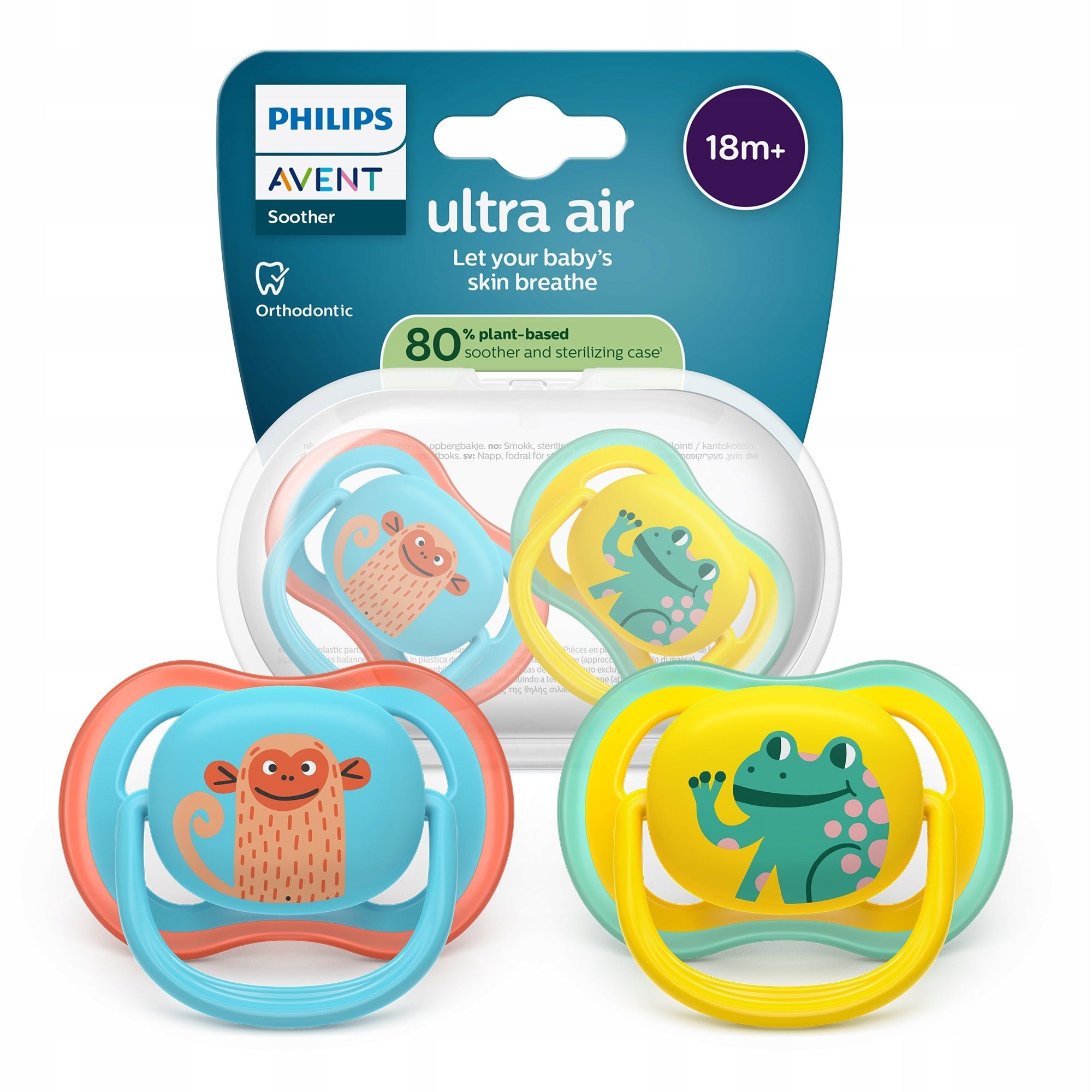 Пустышка Philips Avent Ultra Air 18+ месяцев ортодонтическая