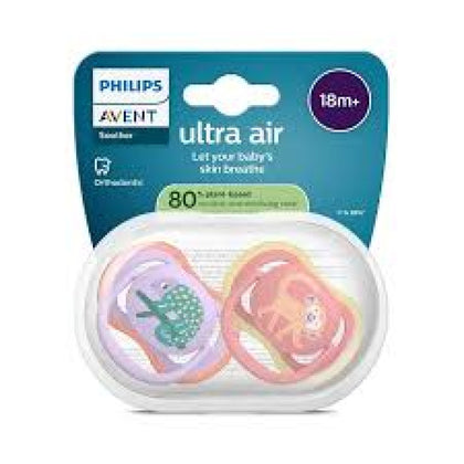 Пустышка Philips Avent Ultra Air силиконовая 18+ месяцев 2 шт