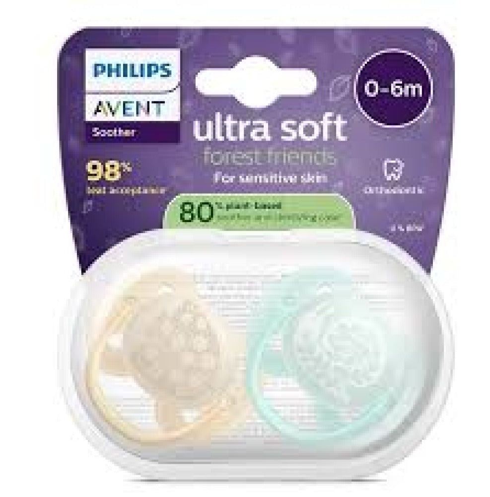 Пустышка Philips Avent Ultra Soft 0-6 месяцев силиконовая