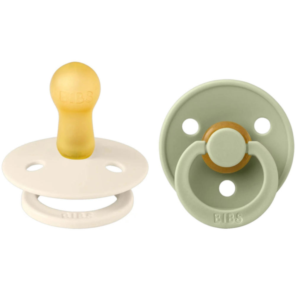 BIBS Color lateks emzik Ivory/Sage, 1 dona (0–6 oy) 1 oʻlcham
