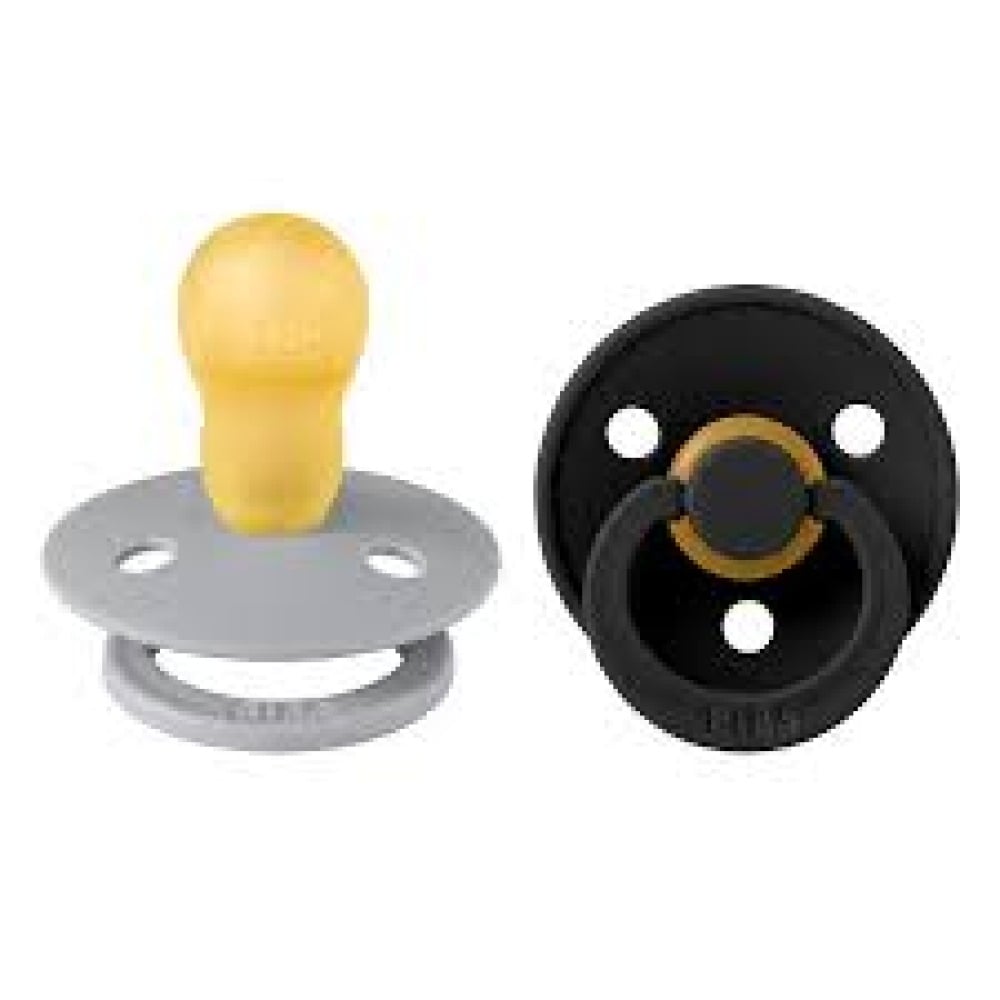Пустышка BIBS Colour латексная размер 3 Cloud/Black 18+ месяцев
